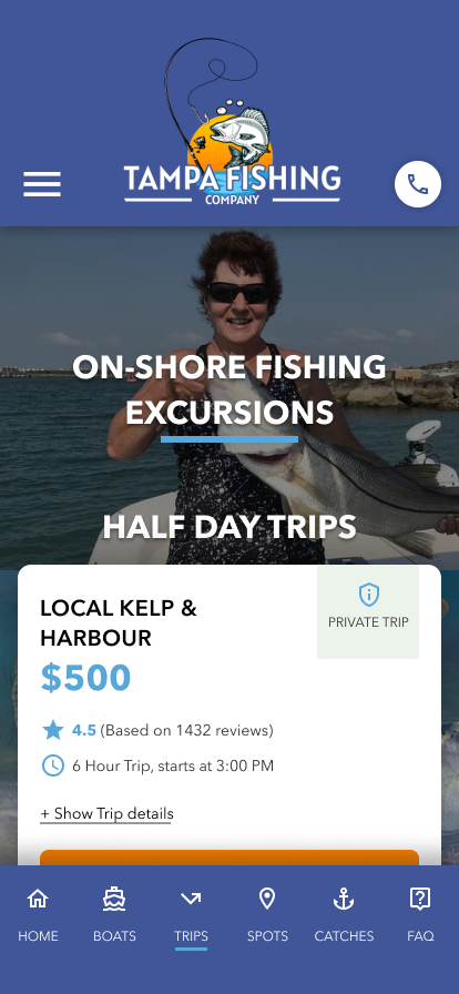 Onshore Fishing Excursions